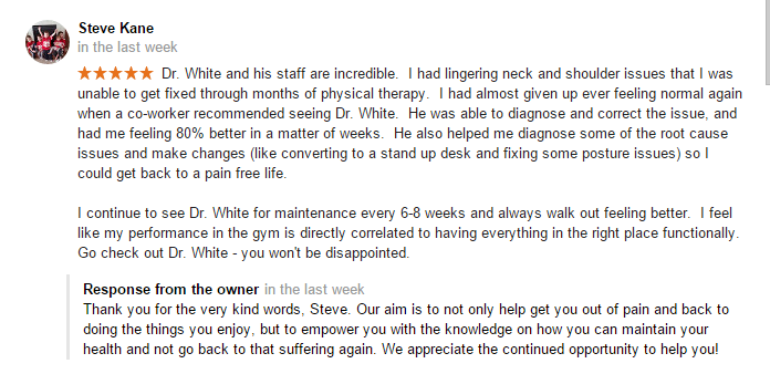 Chiropractic Papillion NE Testimonial 11