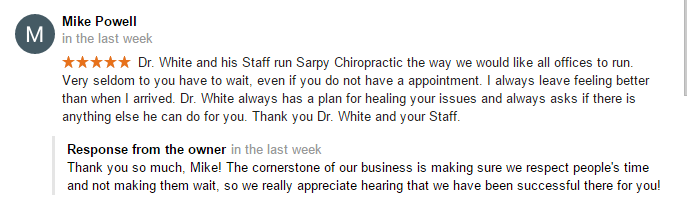 Chiropractic Papillion NE Testimonial 16