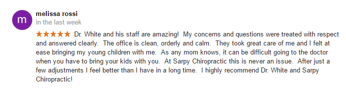 Chiropractic Papillion NE Testimonial 20